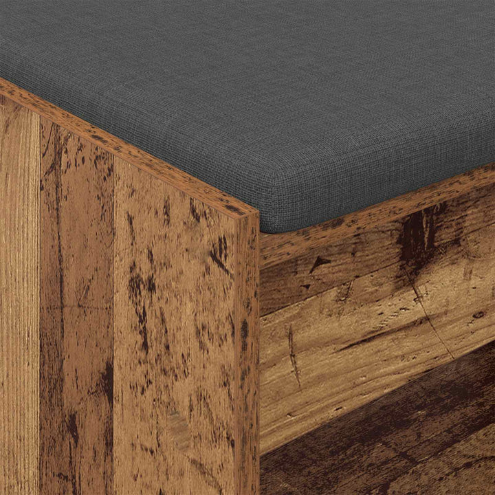 Hallbænk Gammelt træ 83 x 38 x 45 cm Kunstigt træ og stof