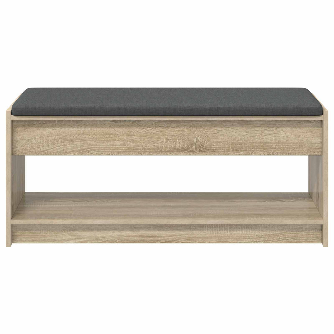 Hallbænk Sonoma eg 103 x 38 x 45 cm Kunstigt træ og stof