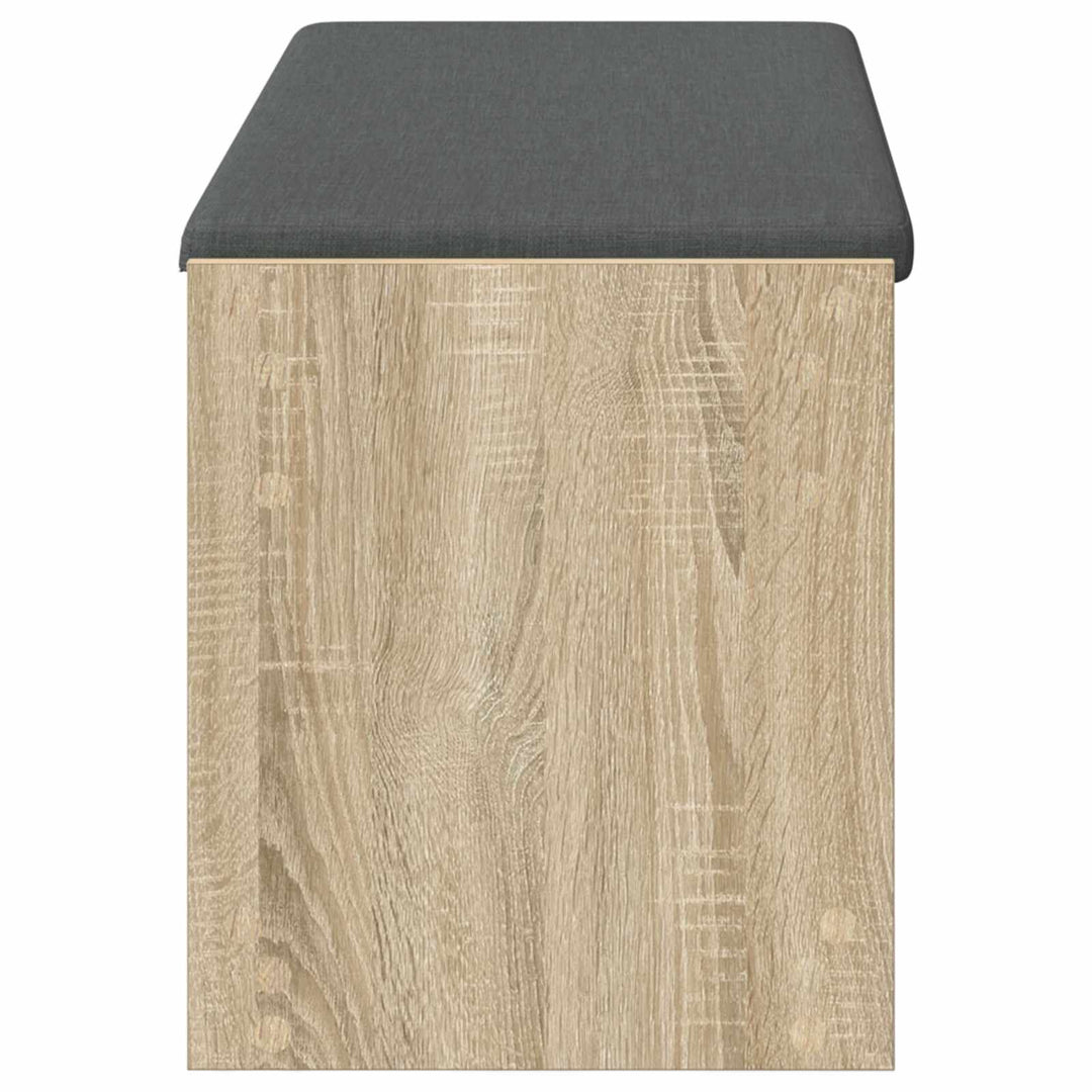 Hallbænk Sonoma eg 103 x 38 x 45 cm Kunstigt træ og stof