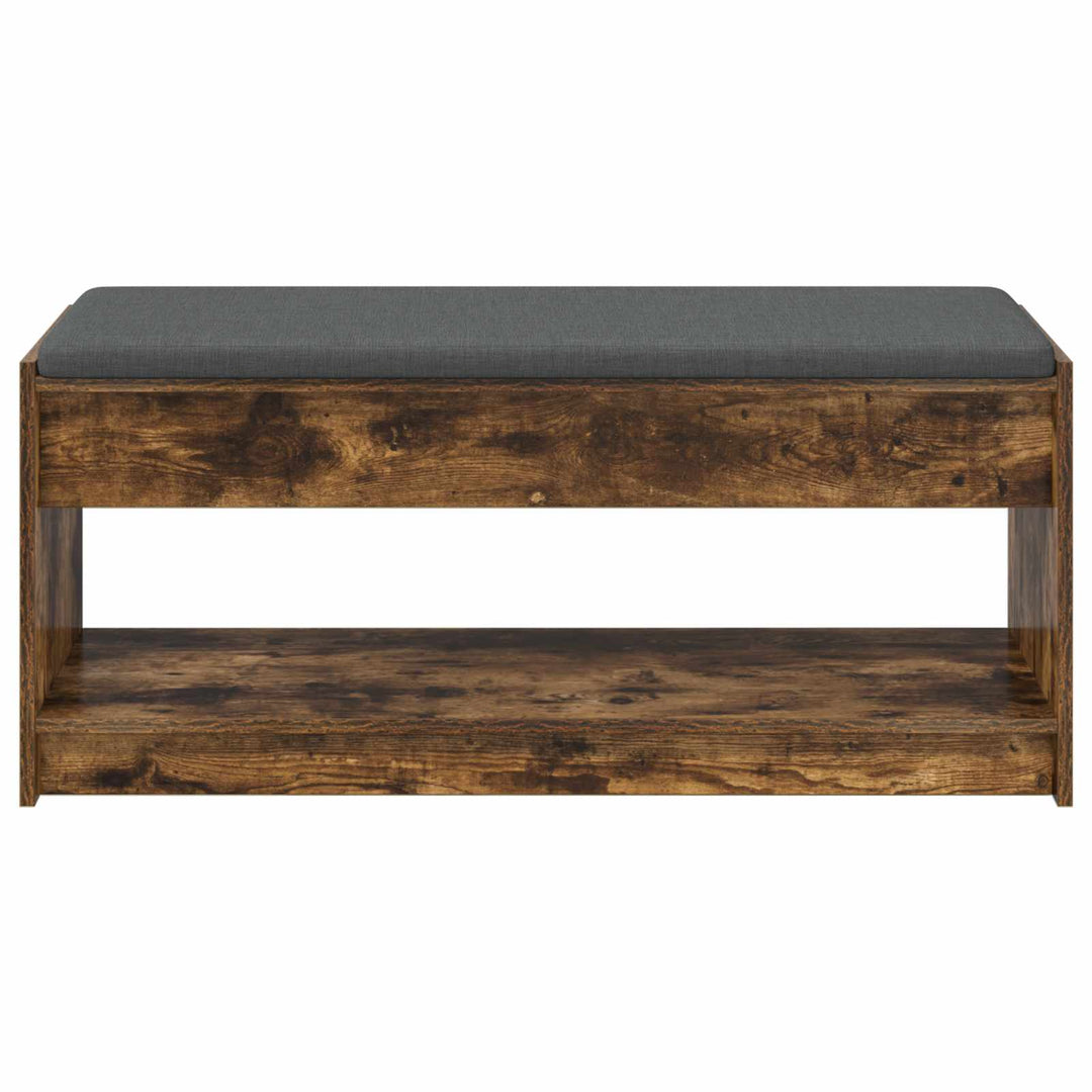 Hallbænk Røget Eg 103 x 38 x 45 cm Kunstigt træ og stof