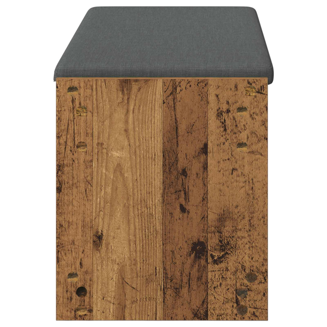 Hallbænk Gammelt træ 103 x 38 x 45 cm Kunstigt træ og stof