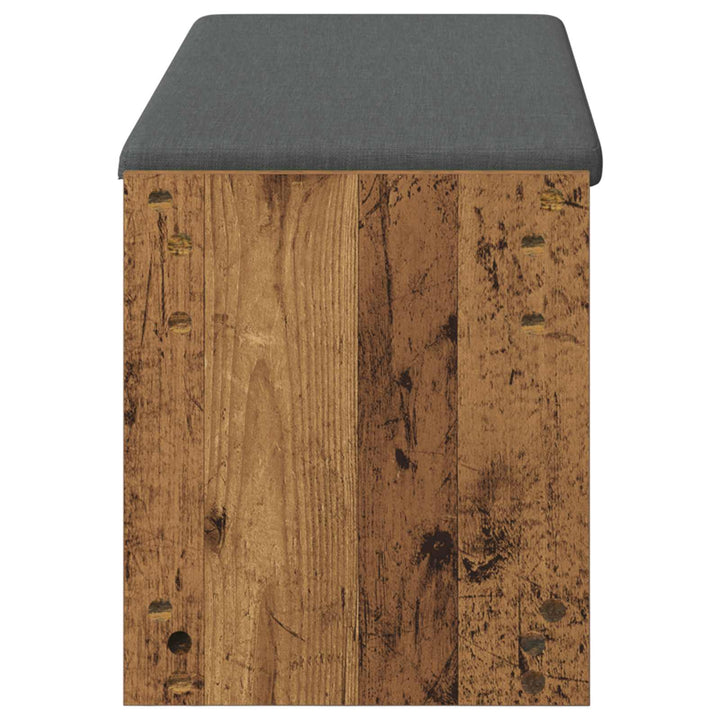 Hallbænk Gammelt træ 103 x 38 x 45 cm Kunstigt træ og stof