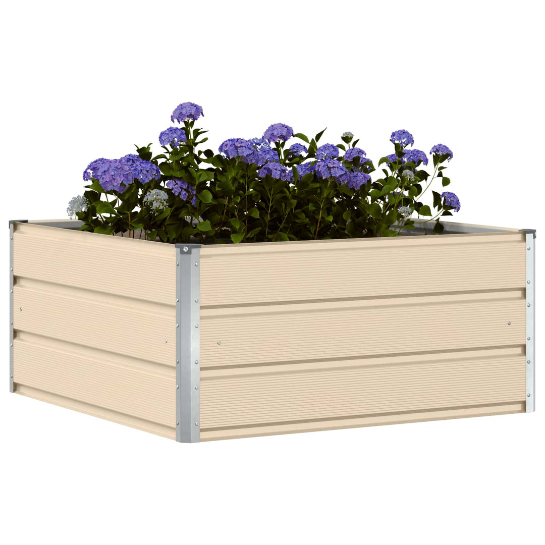 Plantekasse Elfenben 100 x 100 x 45 cm Stål