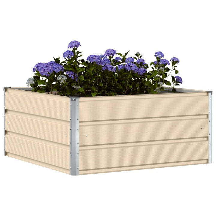 Plantekasse Elfenben 100 x 100 x 45 cm Stål