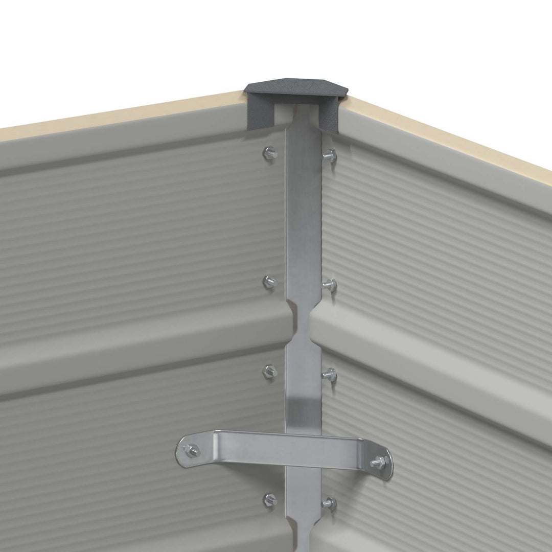 Plantekasse Elfenben 100 x 50 x 45 cm Galvaniseret stål
