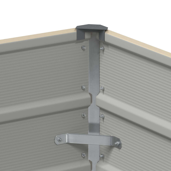 Plantekasse Elfenben 100 x 50 x 45 cm Galvaniseret stål