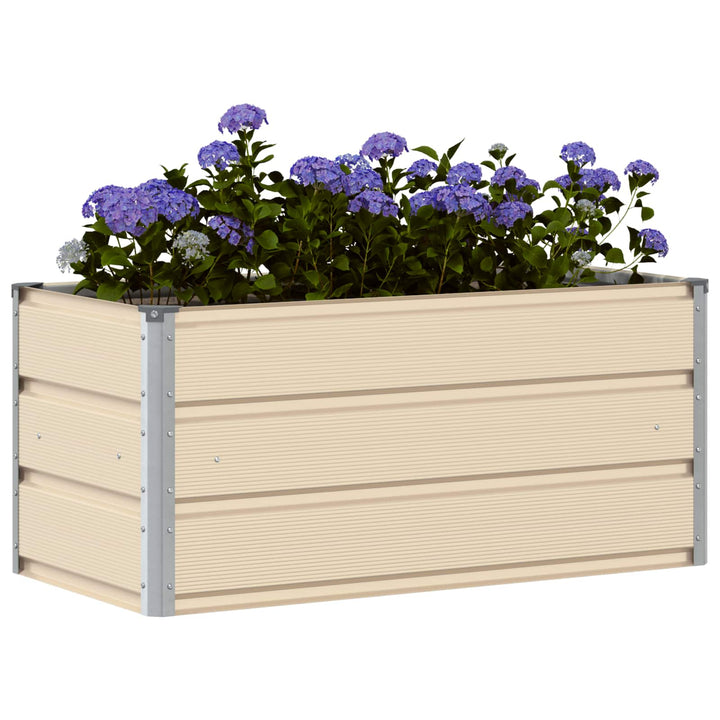 Plantekasse Elfenben 100 x 50 x 45 cm Galvaniseret stål