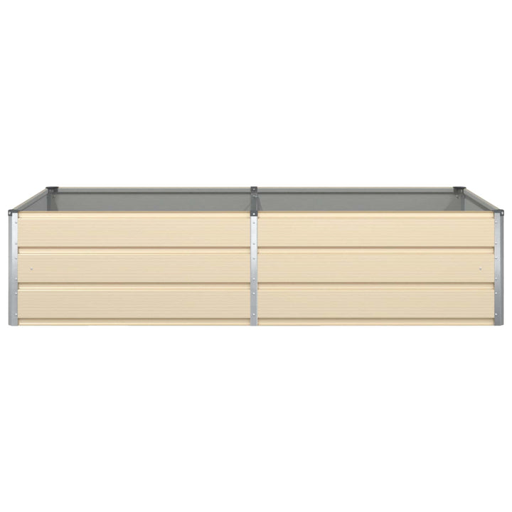 Plantekasse Elfenben 195 x 100 x 45 cm Galvaniseret stål