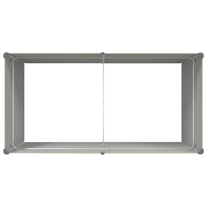 Plantekasse Elfenben 195 x 100 x 75 cm Galvaniseret stål