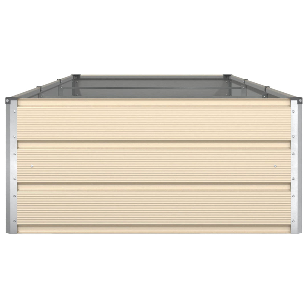 Plantekasse Elfenben 290 x 100 x 45 cm Galvaniseret stål