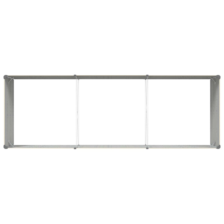 Plantekasse Elfenben 290 x 100 x 45 cm Galvaniseret stål