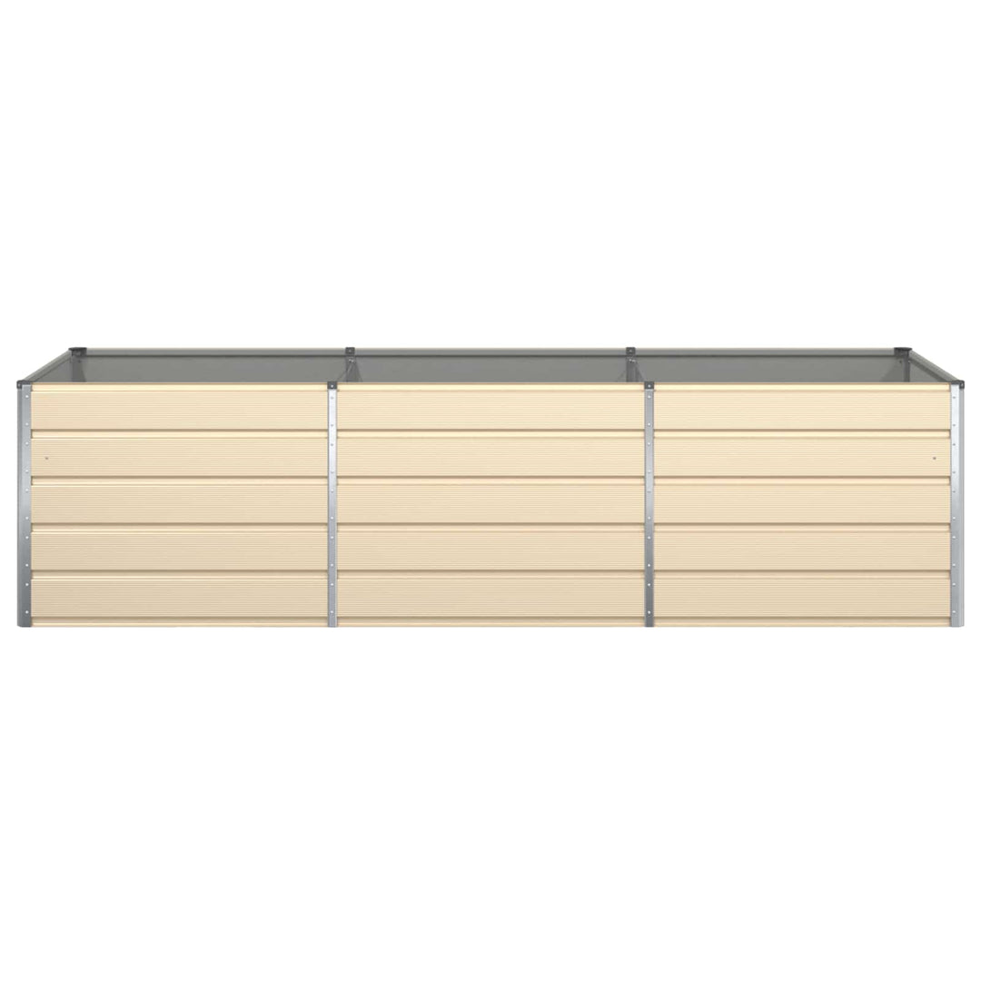 Plantekasse Elfenben 290 x 100 x 75 cm Galvaniseret stål