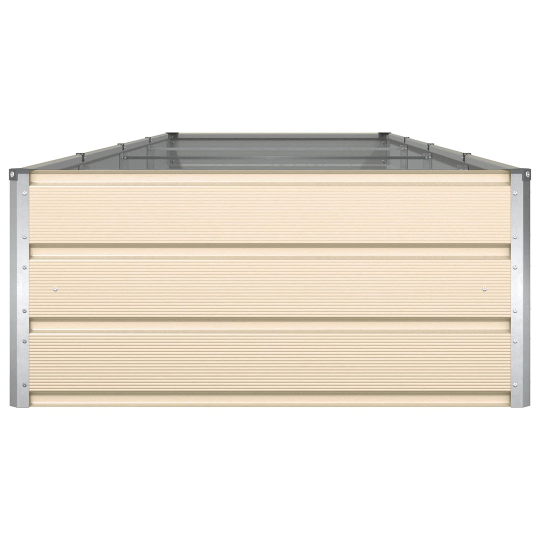 Plantekasse Elfenben 385 x 100 x 45 cm Galvaniseret stål