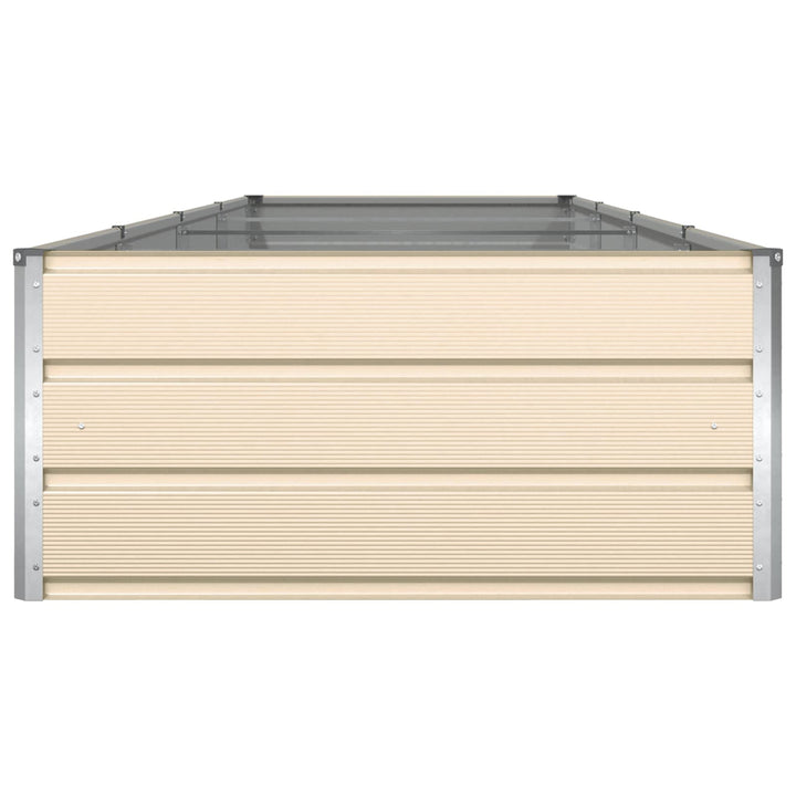 Plantekasse Elfenben 385 x 100 x 45 cm Galvaniseret stål
