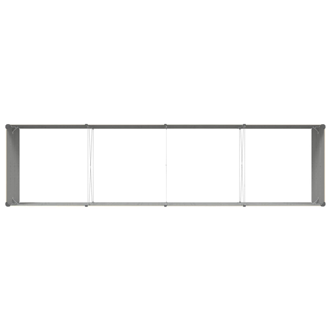 Plantekasse Elfenben 385 x 100 x 45 cm Galvaniseret stål