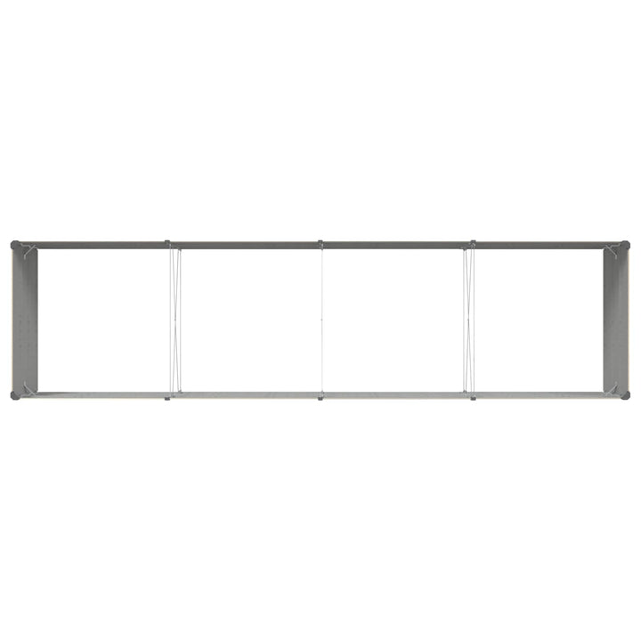 Plantekasse Elfenben 385 x 100 x 45 cm Galvaniseret stål