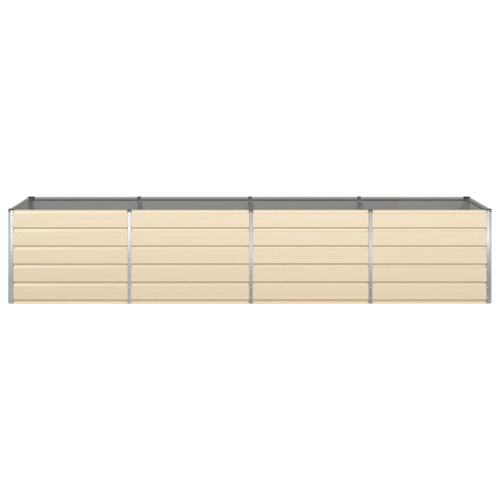 Plantekasse Elfenben 385 x 100 x 75 cm Galvaniseret stål