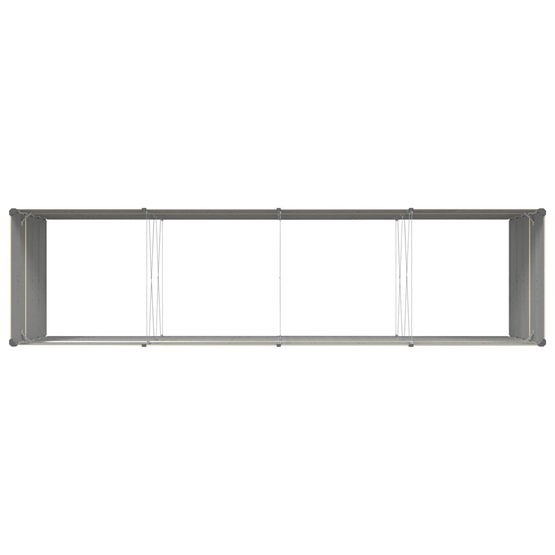 Plantekasse Elfenben 385 x 100 x 75 cm Galvaniseret stål