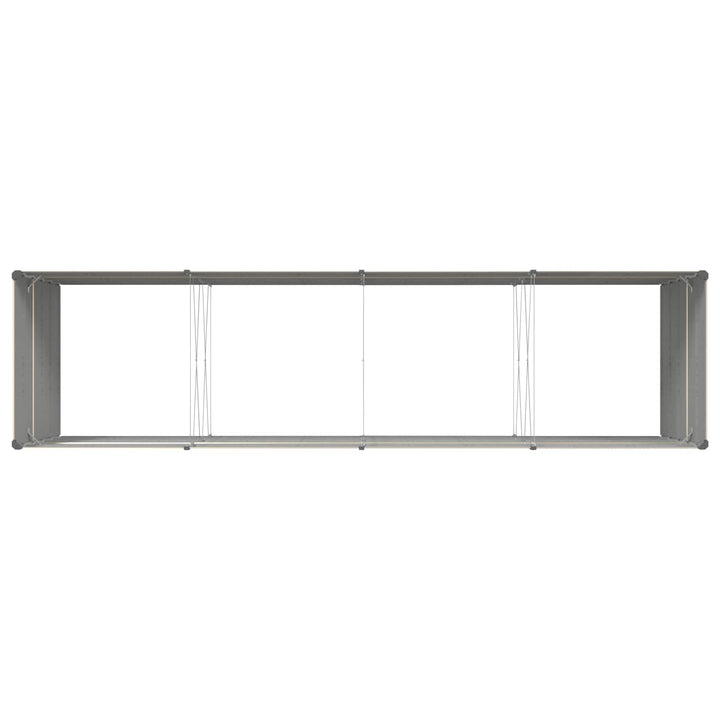 Plantekasse Elfenben 385 x 100 x 75 cm Galvaniseret stål