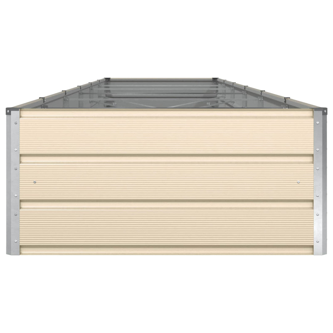 Plantekasse Elfenben 580 x 100 x 45 cm Galvaniseret stål