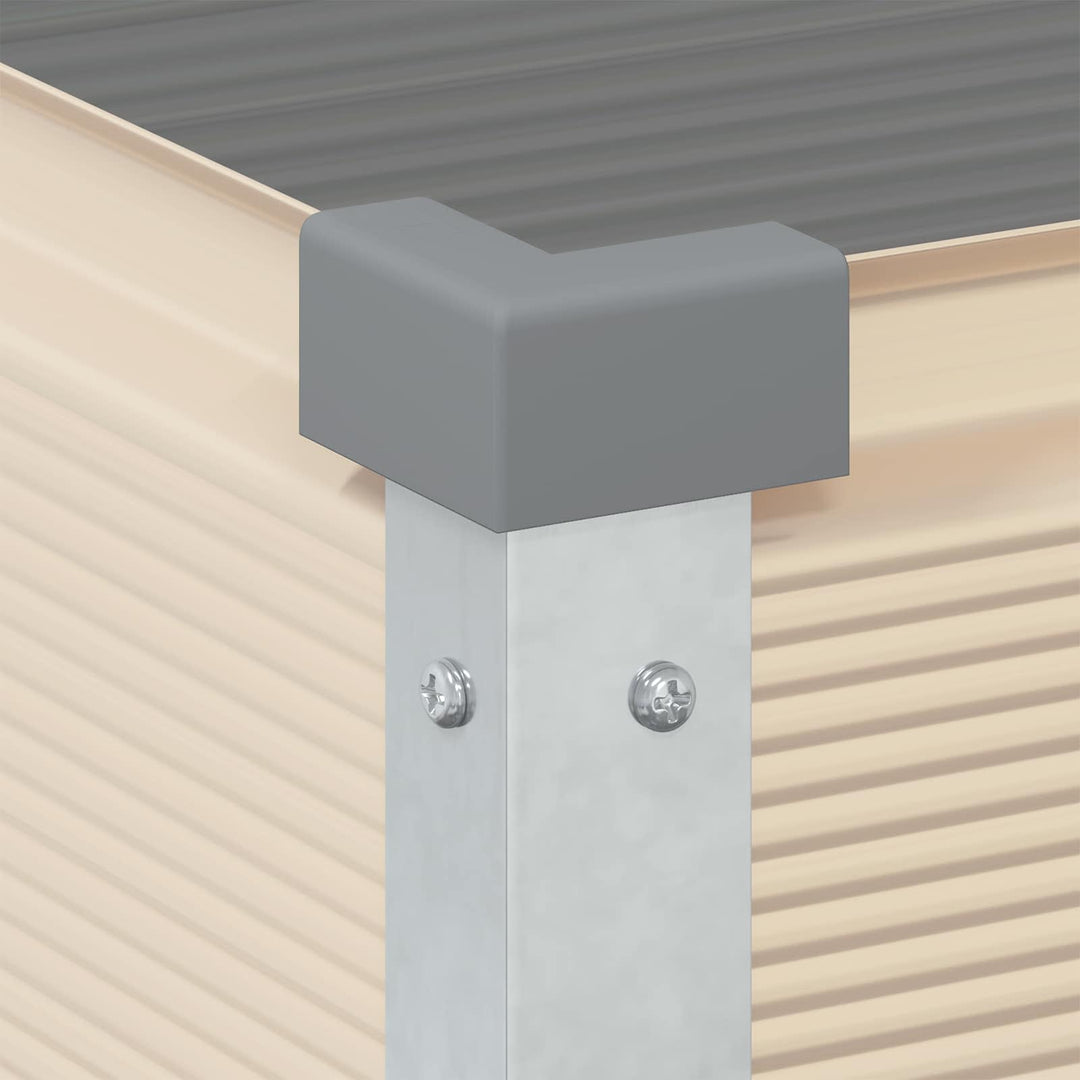 Plantekasse Elfenben 100 x 45 x 90 cm Galvaniseret stål