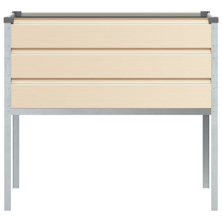 Plantekasse Elfenben 100 x 45 x 90 cm Galvaniseret stål