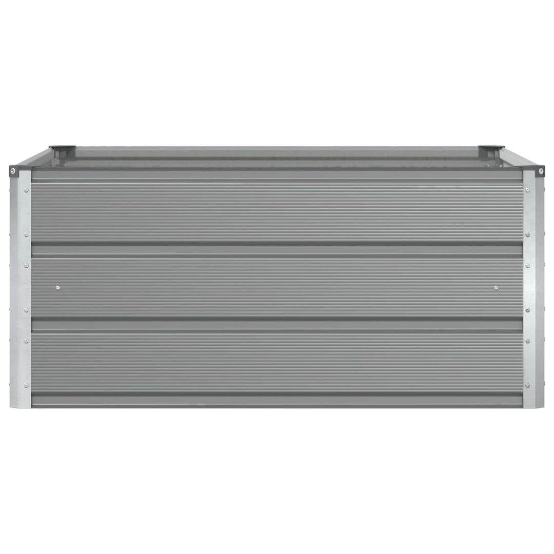 Plantekasse Lysegrå 100 x 100 x 45 cm Stål