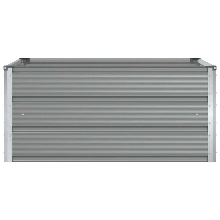 Plantekasse Lysegrå 100 x 100 x 45 cm Stål