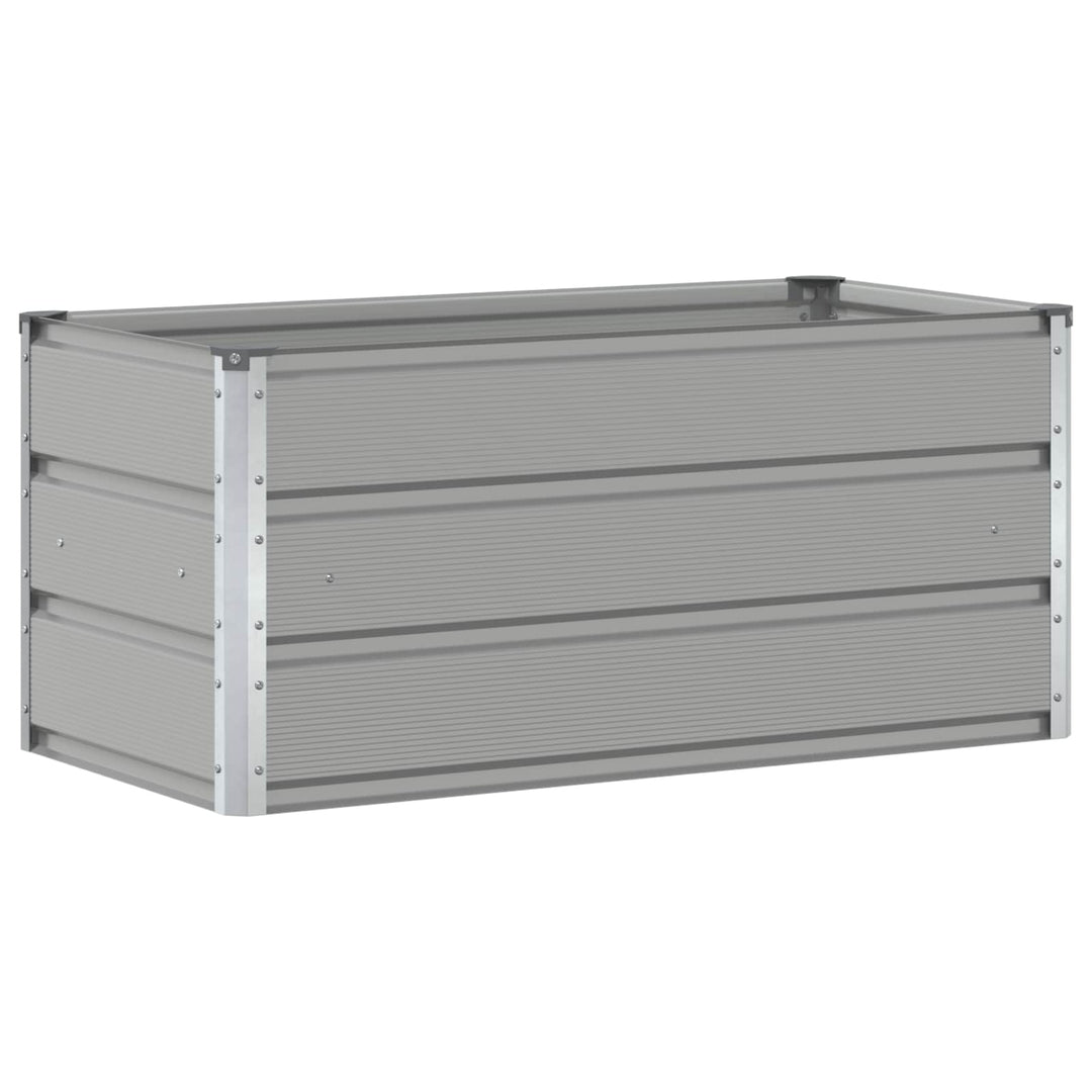 Plantekasse Lysegrå 100 x 50 x 45 cm Galvaniseret stål