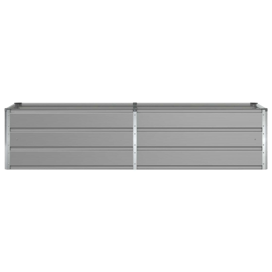 Plantekasse Lysegrå 195 x 50 x 45 cm Galvaniseret stål
