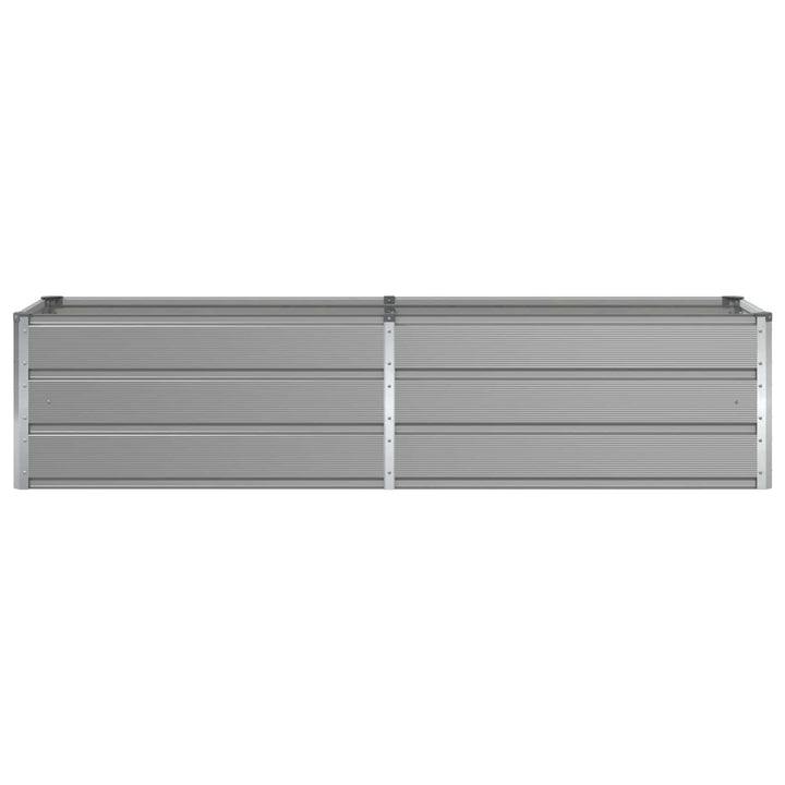 Plantekasse Lysegrå 195 x 50 x 45 cm Galvaniseret stål