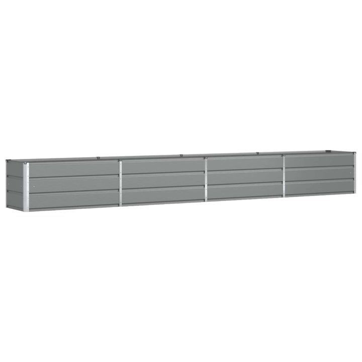 Plantekasse Lysegrå 385 x 50 x 45 cm Galvaniseret stål