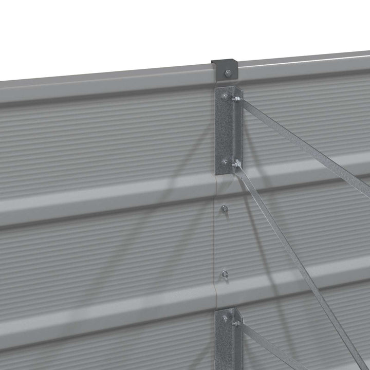 Plantekasse Lysegrå 480 x 50 x 45 cm Galvaniseret stål