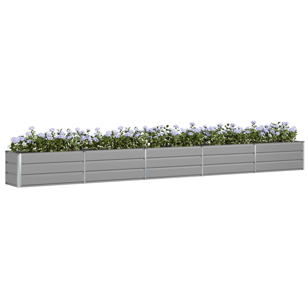 Plantekasse Lysegrå 480 x 50 x 45 cm Galvaniseret stål