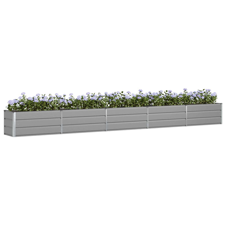 Plantekasse Lysegrå 480 x 50 x 45 cm Galvaniseret stål