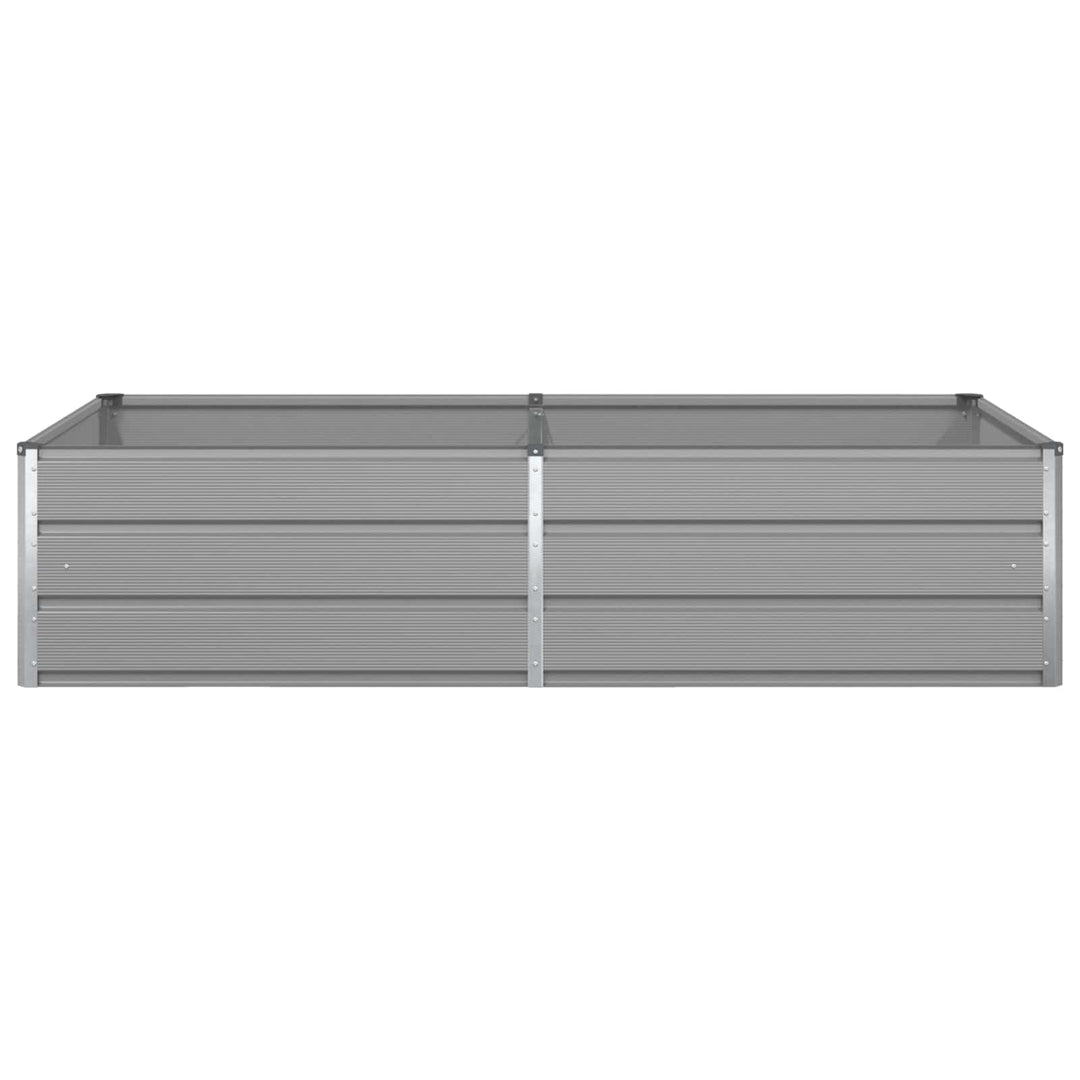 Plantekasse Lysegrå 195 x 100 x 45 cm Galvaniseret stål