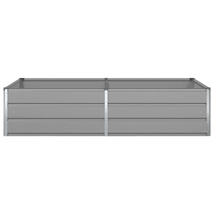Plantekasse Lysegrå 195 x 100 x 45 cm Galvaniseret stål