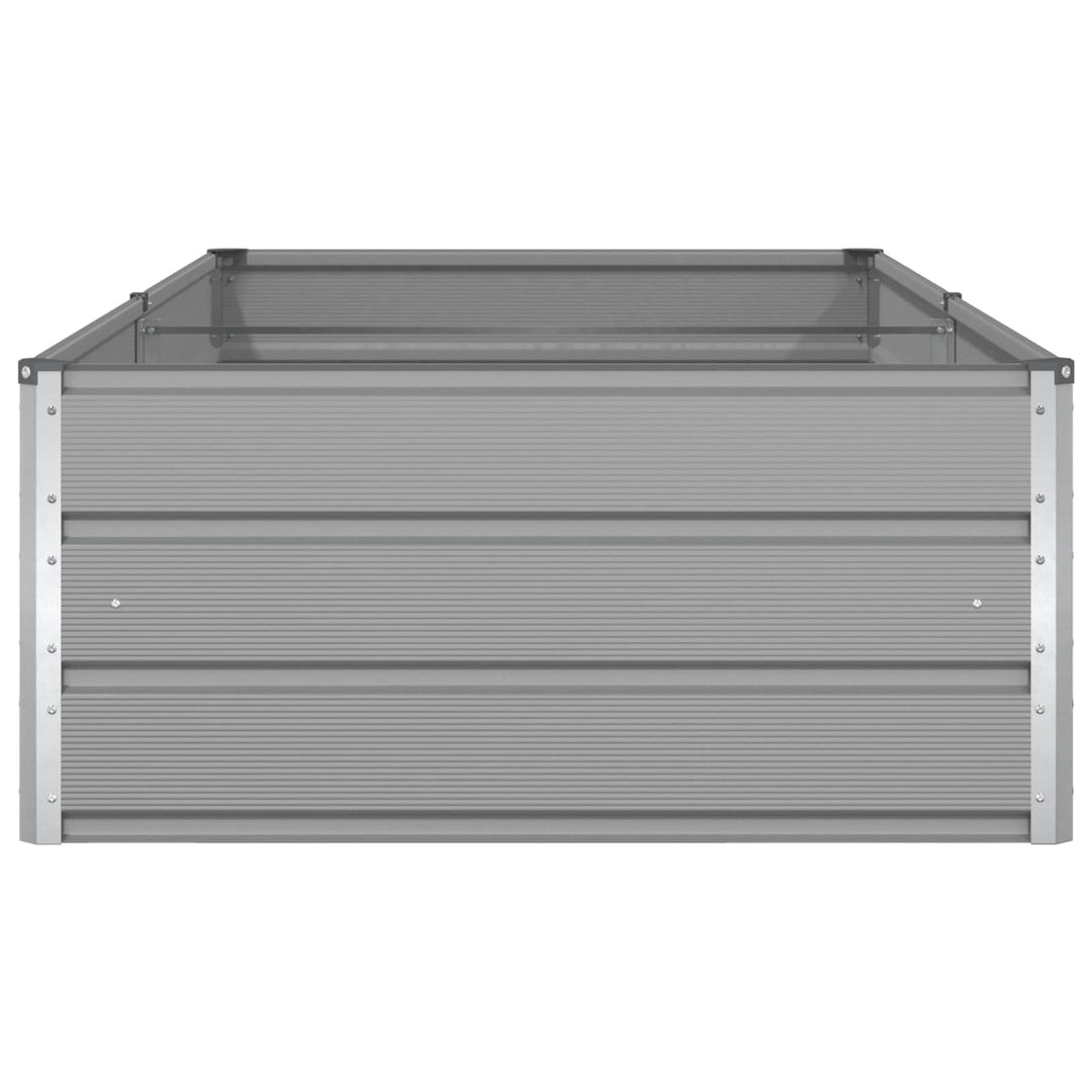 Plantekasse Lysegrå 195 x 100 x 45 cm Galvaniseret stål