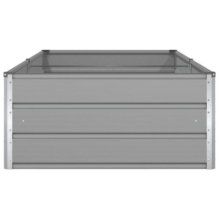 Plantekasse Lysegrå 195 x 100 x 45 cm Galvaniseret stål