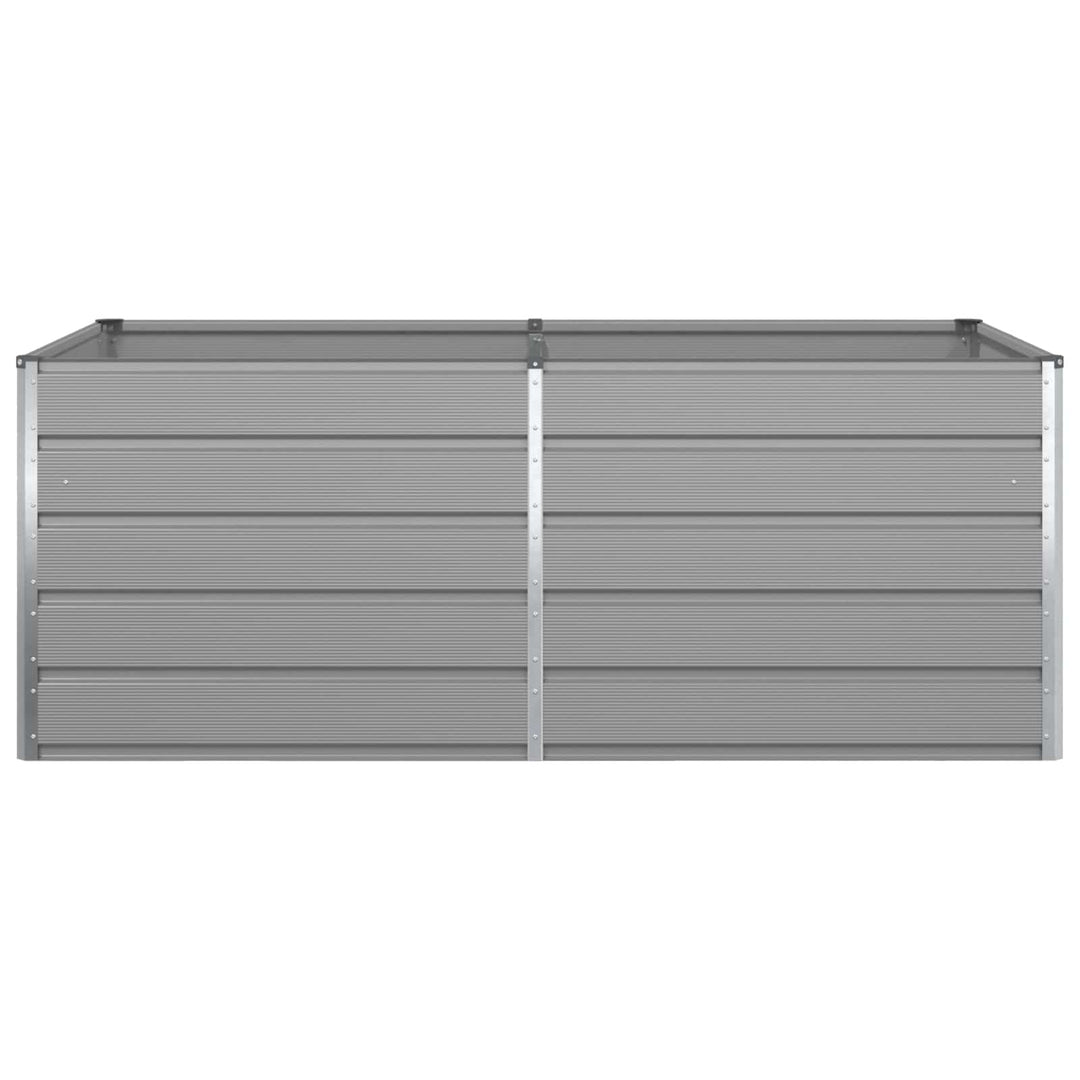 Plantekasse Lysegrå 195 x 100 x 75 cm Galvaniseret stål