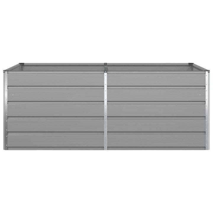 Plantekasse Lysegrå 195 x 100 x 75 cm Galvaniseret stål
