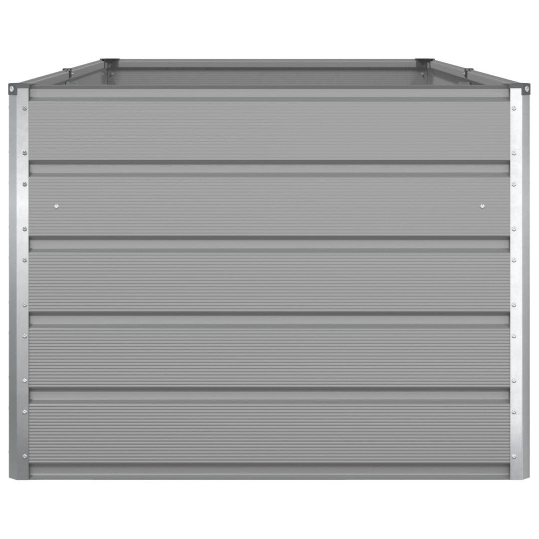 Plantekasse Lysegrå 195 x 100 x 75 cm Galvaniseret stål