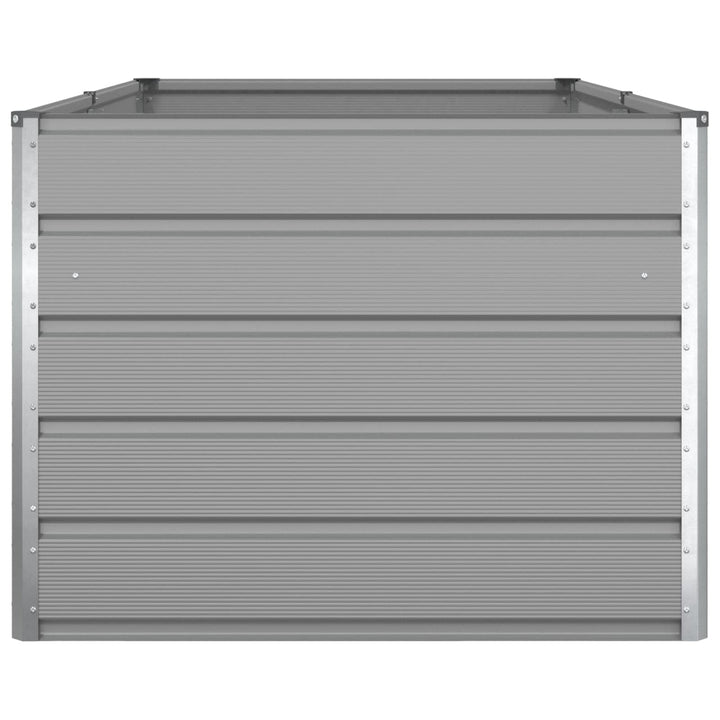 Plantekasse Lysegrå 195 x 100 x 75 cm Galvaniseret stål