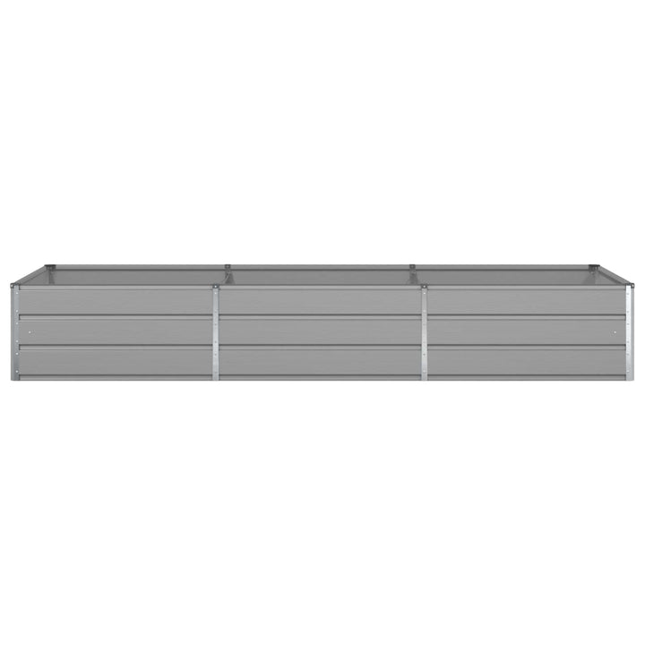 Plantekasse Lysegrå 290 x 100 x 45 cm Galvaniseret stål