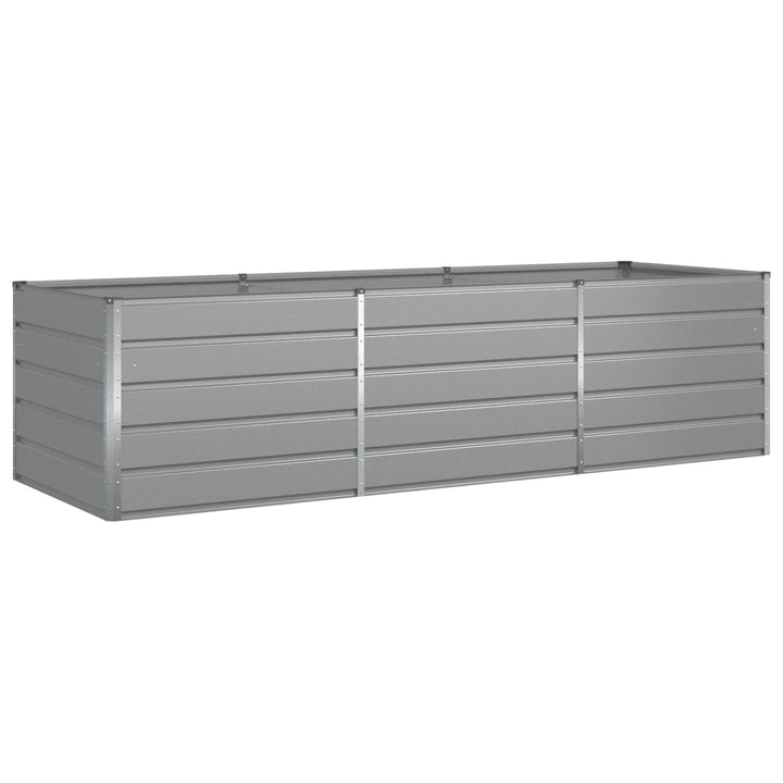 Plantekasse Lysegrå 290 x 100 x 75 cm Galvaniseret stål