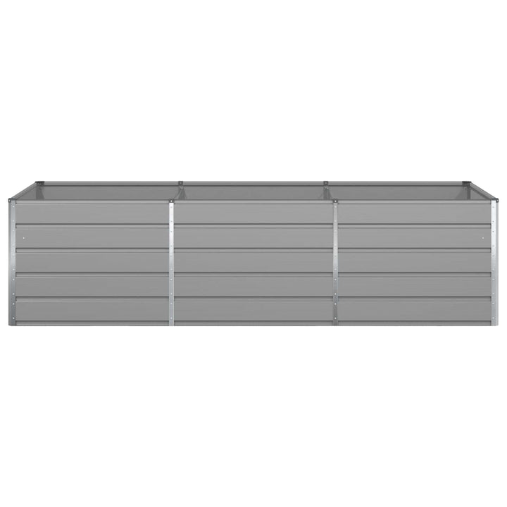 Plantekasse Lysegrå 290 x 100 x 75 cm Galvaniseret stål
