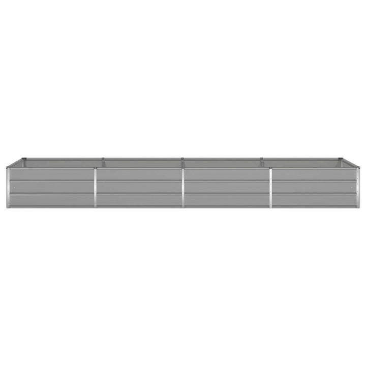 Plantekasse Lysegrå 385 x 100 x 45 cm Galvaniseret stål