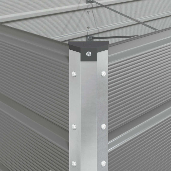 Plantekasse Lysegrå 480 x 100 x 45 cm Galvaniseret stål
