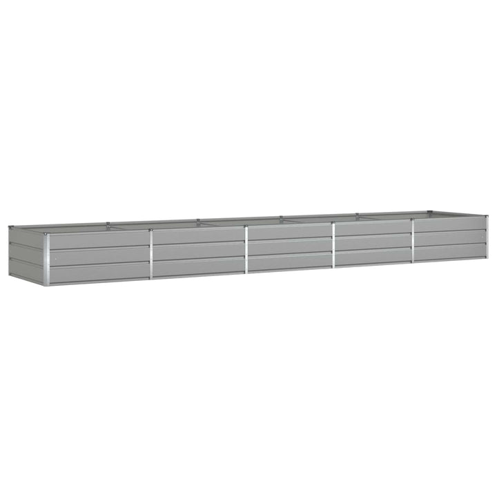 Plantekasse Lysegrå 480 x 100 x 45 cm Galvaniseret stål