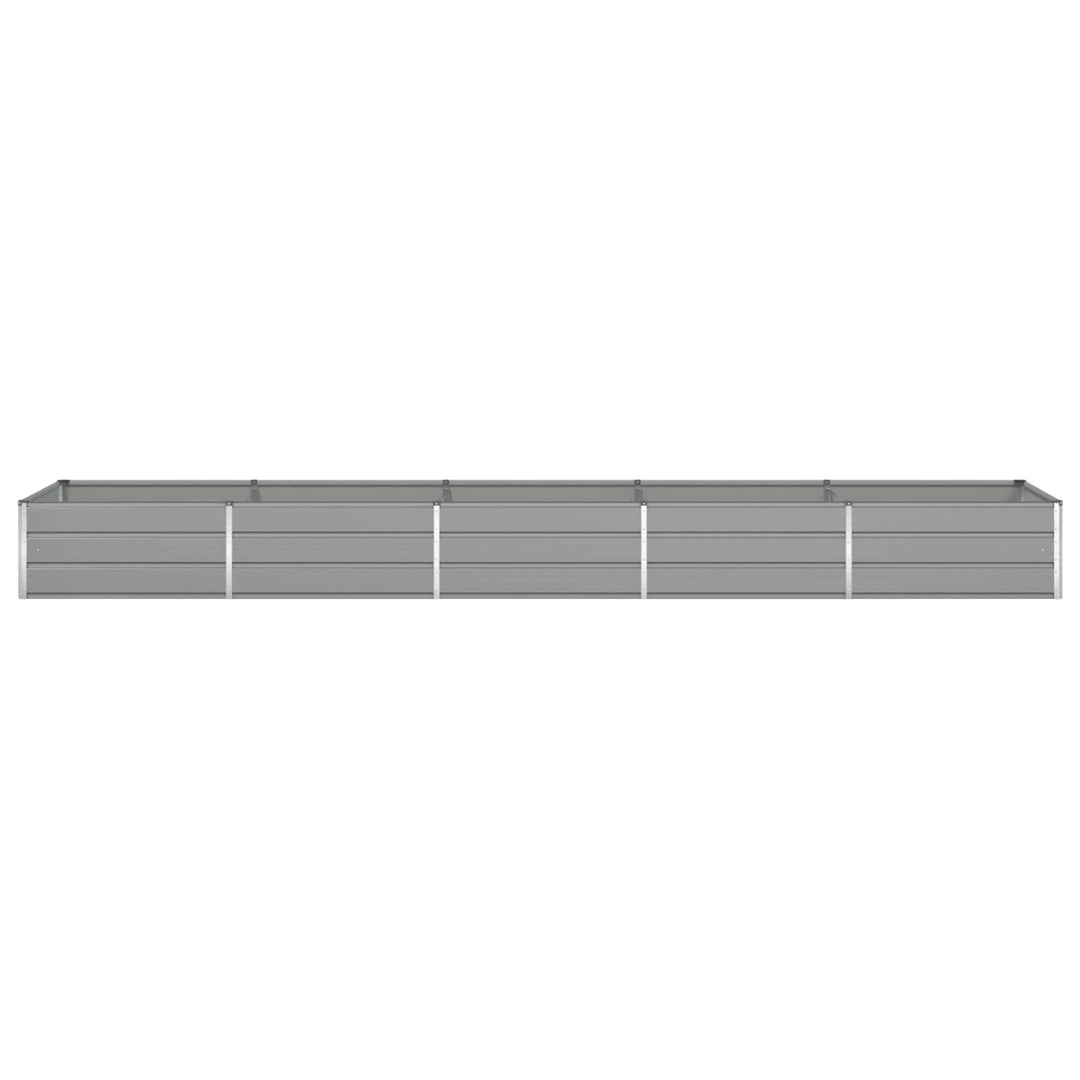 Plantekasse Lysegrå 480 x 100 x 45 cm Galvaniseret stål